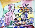 Mandolin and flower vase Still Life 1934 cubism Pablo Picasso